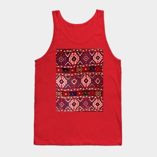 Antique Shahsavan Kilim Rug Pattern Tank Top